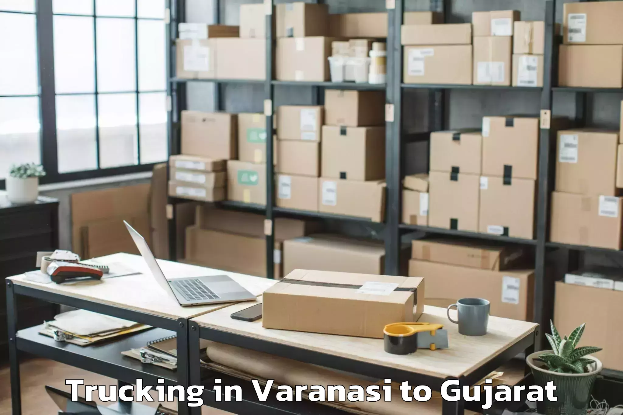 Affordable Varanasi to Cept University Ahmedabad Trucking